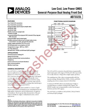 AD73322LARZ datasheet  